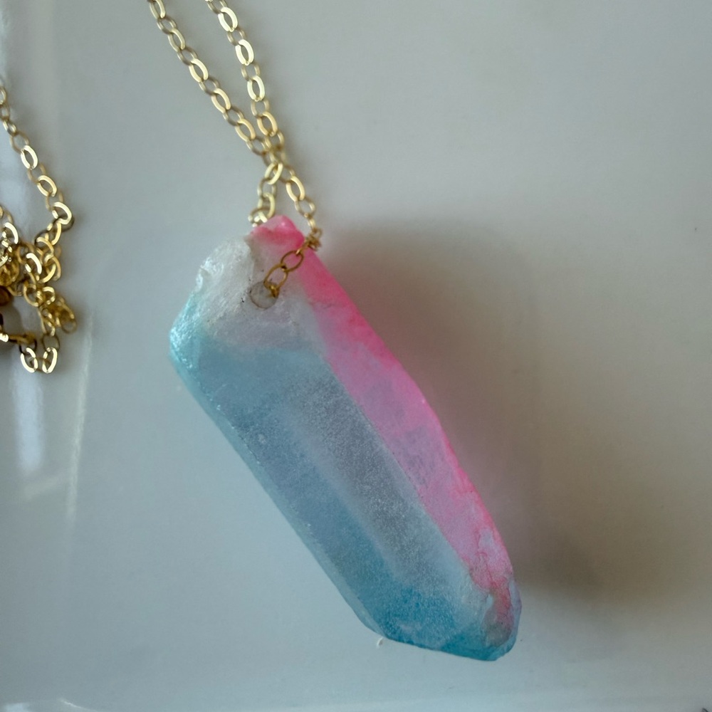 NWT Fierce Forward Crystal Energy Angel Aura With Gold Filled Chain - Picture 3 of 7
